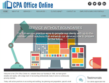 Tablet Screenshot of cpasofficeonline.com